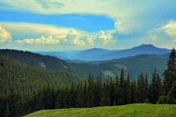 Rarau mountains in summer