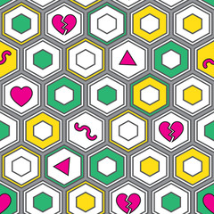 Colorful hipster pattern