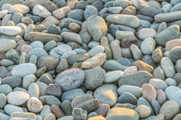 Nice background image of big pebbles on a beach