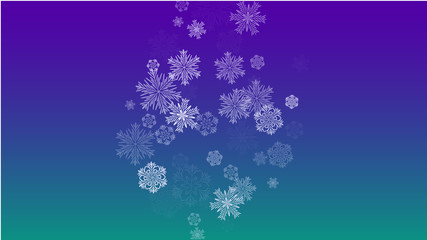 Beautiful Christmas Background with Falling Snowflakes. Element of Design with Snow for a Postcard, Invitation Card