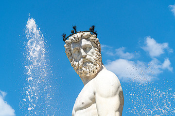 La fontaine de Neptune à Florence