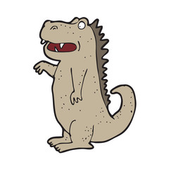 digitally drawn illustration dinosaur design. hand drawing style