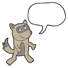 digitally drawn illustration weasel and speech bubbles design. hand drawing style