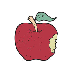 digitally drawn illustration Apple design. hand drawing style