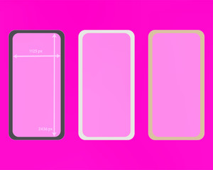 Mesh, pink colored phone backgrounds kit.