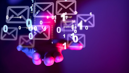 Fototapeta premium Mail Communication Connection message to mailing