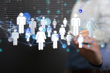 data exchanges over the world 3D rendering