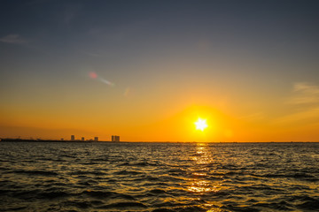 Obraz premium Sunset at beach