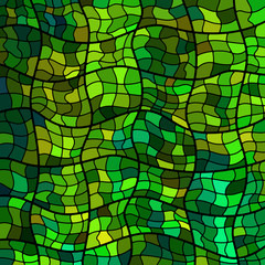 abstract vector stained-glass mosaic background