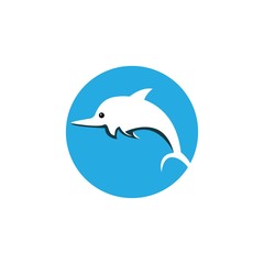 Dolphin logo template vector icon design