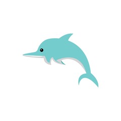 Dolphin logo template vector icon design