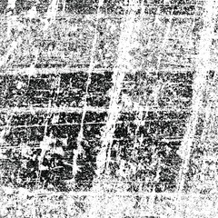 Grunge background black and white. Abstract monochrome texture.  Vector pattern of scratches, chips, scuffs