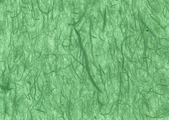 green color hand made japanese traditional paper "washi"