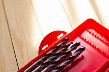 set of bits and drills for a punch