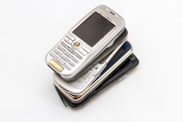 mobile phone isolated on white background