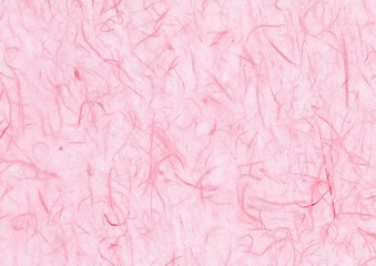 pink color hand made japanese traditional paper "washi"