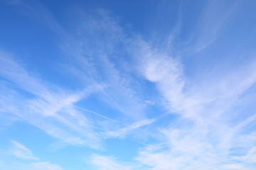 Blue sky with cloud background