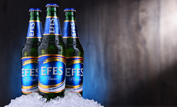 Three Bottles Of Efes Pilsener