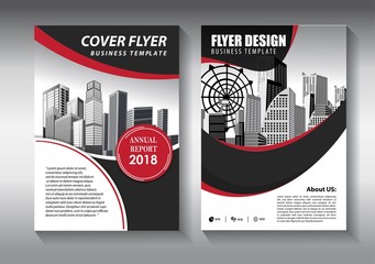 Business abstract vector template. Brochure design, cover modern layout, annual report, poster, flyer in A4 with colorful triangles, geometric shapes for tech, science, market with light background