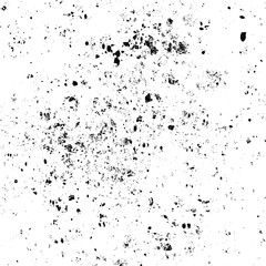 Grunge background black and white. Abstract monochrome texture.  Vector pattern of scratches, chips, scuffs