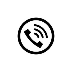 Phone Call vector icon. Style is flat rounded symbol, gray color, rounded angles, white background. Design element.
