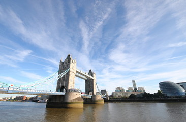 Fototapeta na wymiar Tower bridge cityscape London England