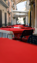 Empty Italian Restaurant