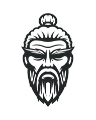 Sensei logo. Old master kung fu - obrazy, fototapety, plakaty