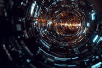 Futuristischer High Tech Tunnel