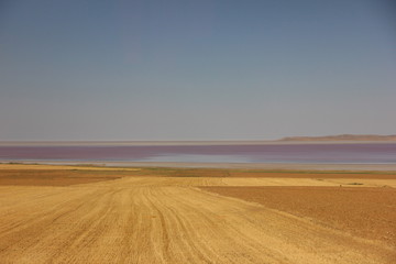 Fototapeta na wymiar tuz gölü