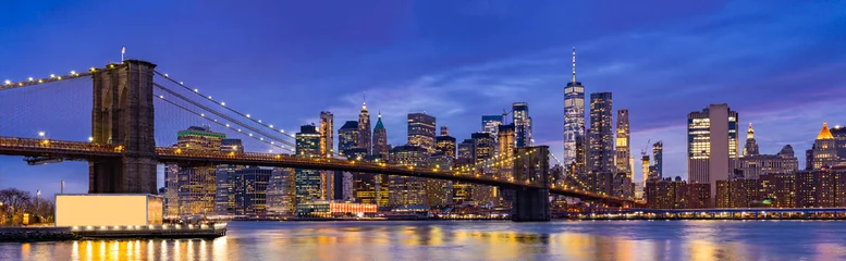Abwaschbare Fototapete Brooklyn Bridge Brooklyn-Brücke New York