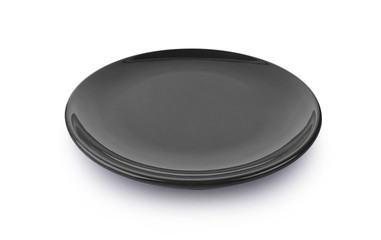 empty plate isolated on white background