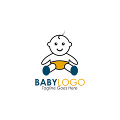 Baby logo icon design inspiration vector template