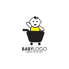 Baby logo icon design inspiration vector template