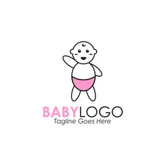Baby logo icon design inspiration vector template