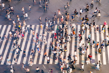 Naklejka premium Skrzyżowanie Tokyo / Shibuya / Scramble