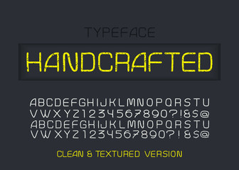 HandMade Font in retro style.