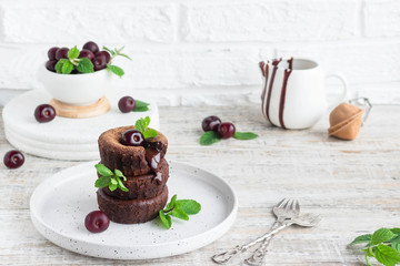 Traditional french dessert - Chocolate fondant