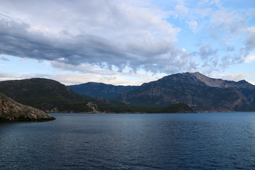 view of the sea and mountains – Fethiye ölüdeniz yatch tour