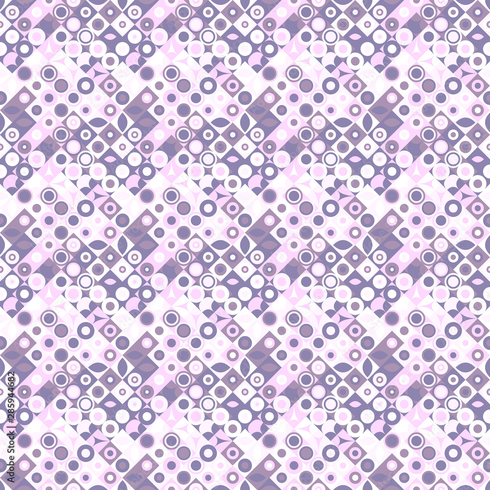 Poster seamless chaotic curved shape pattern background - abstract vector design