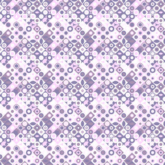 Seamless chaotic curved shape pattern background - abstract vector design