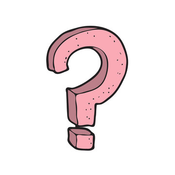 recommend clip art: digitally drawn illustration question mark design. hand drawing style