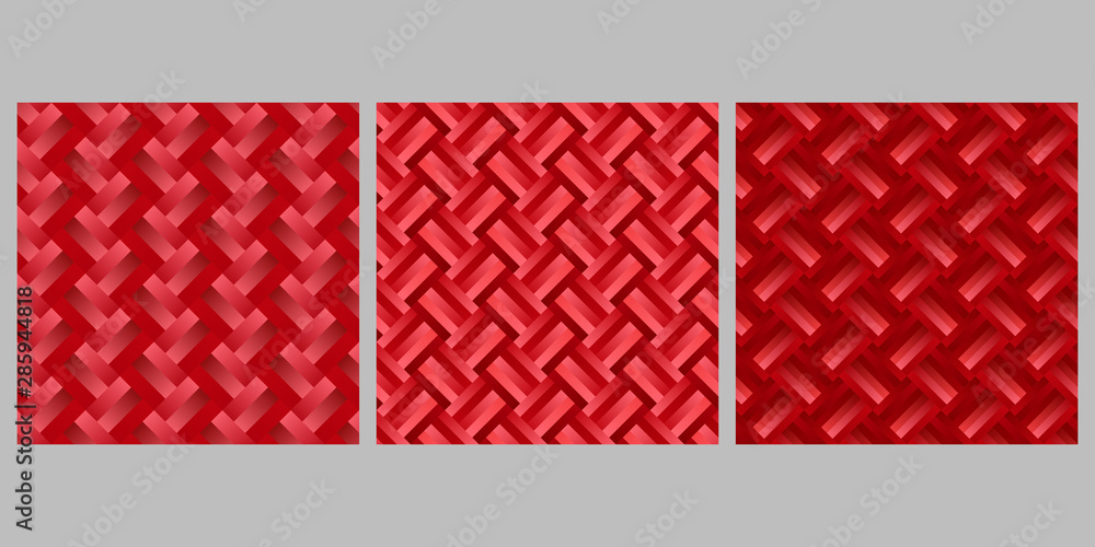 Poster geometrical seamless gradient zig-zag stripe pattern background set - abstract vector designs from d