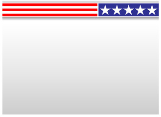 Fototapeta premium American background frame with USA flag symbols and copy space for your text, for posters, cards, covers.