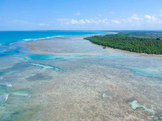 aereal view fourth beach morro de são paulo bahia natural pools and reefs
