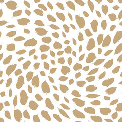 abstract geometric leaves pattern for natural background, simple minimalist graphic , retro decoration , summer fashion