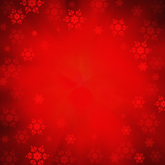 Abstract Christmas Background With Snowflakes