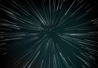 Light zoom effect background, Dark abstact star on universe