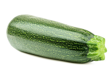 zucchini isolated on white background, clipping path, full depth of field