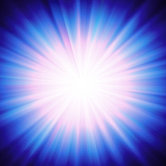 Blue Abstract Star Burst Background